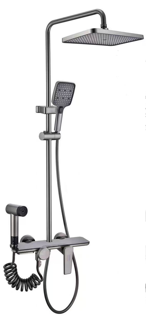 MITIGEUR DE DOUCHE AVEC COLONNE FLEXIBLE